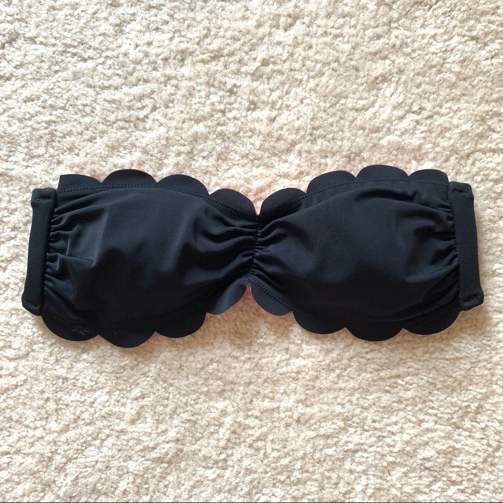 PINK Scalloped Bandeau Bikini